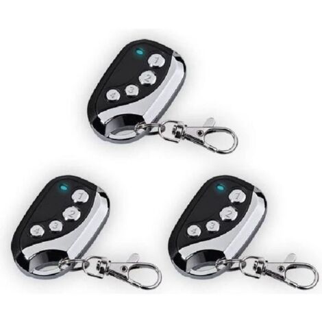 Lot de 3 - Télécommande Universelle Copieuse 433.92 Mhz (code fixe)Portail Garage Alarme Lumière - Notice FR