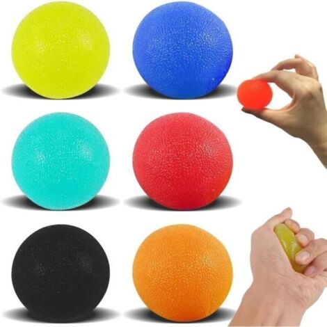 Balle Reeducation Main Silicone Poignée Balle,Balle Anti-Stress Balles D\'exercice,Balle de Force de Main Silicone Résistance Balle