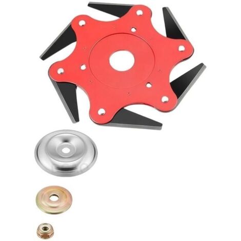 Tête de strimmage de Jardin, Accessoires de tête de Mauvaise Herbe, tête de Coupe Universelle de 6 Acier, Remplacement de la tête