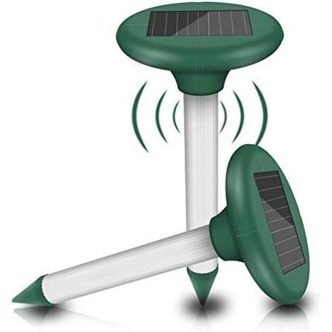 Kit de répulsif de souris solaire à ultrasons 2 pièces, répulsif de souris solaire-Ensoleillé (1/5)