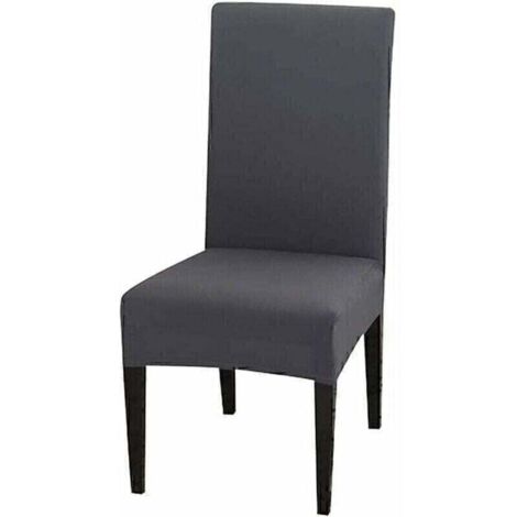 GABRIELLE Housse de Chaise Extensible Lot de 4, Couverture Protecteur de Chaise Salle a Manger Universel Amovible Lavable Moderne Durable pour Maison Hotel Restaurant Fete Banquet Cuisine Decoration