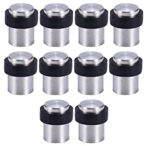 10 X Butoir de Porte de Sol 4.5 cm en Acier Inox Arrêt de Porte Butoir Bloque Porte..DEBUNS (1/4)