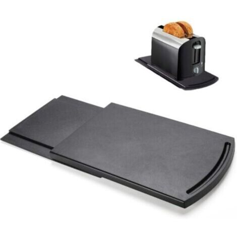 Plateau Coulissant pour appareils de Cuisine, Tapis de Plateau pour cafetière 30 cm, glissière Mobile pour Machine à café de comptoir pour Petit Appareil de Cuisine