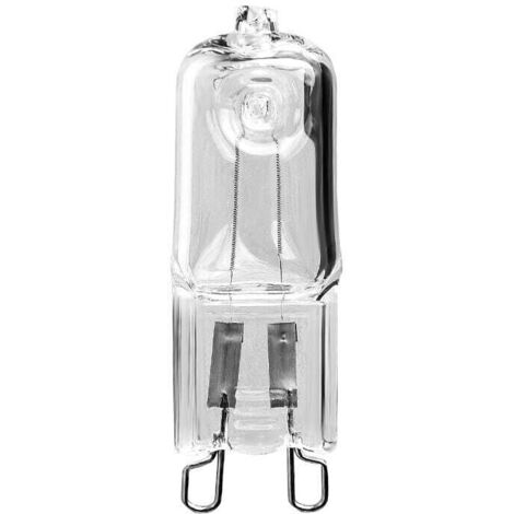 Ensoleille – Ampoule halogène G9 40W 220V – Lumière chaude 3000K – Lot de 4 ampoules – Revêtement anti-UV pour sécurité
