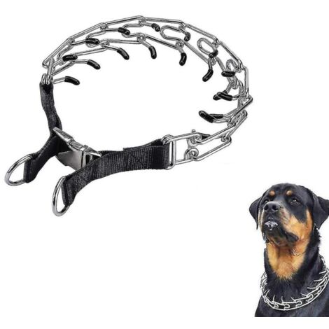 Collier étrangleur pour dressage de chiens, colliers coulissants réglables en acier inoxydable 4.0mmx60cm (1/6)
