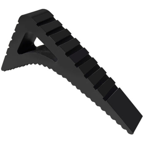 GABRIELLE Cale Fenêtre pour Intérieur et Extérieur - Lot de 2 en Noir – Bloque Porte Ouverte – Stoppy Arrêt-Porte en Caoutchouc – Bloc Fenêtre Ouverte - Butoir de Porte en Plastique