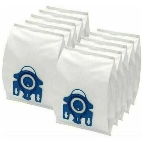 10 Pièces Sacs d’Aspirateur Compatibles avec Miele HyClean 3D Efficiency GN, Complete C2 C3, Classic C1, S2000 S5000 S8000, Sacs à Poussière Pièces de Rechange (1/5)