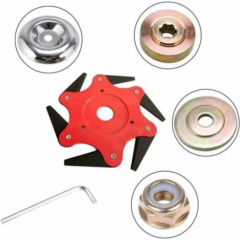 Debuns  Kit de fixation crou pour tte de dbroussailleuse  5 pices  avec lames haute qualit  Compatible avec dbroussailleuses standards