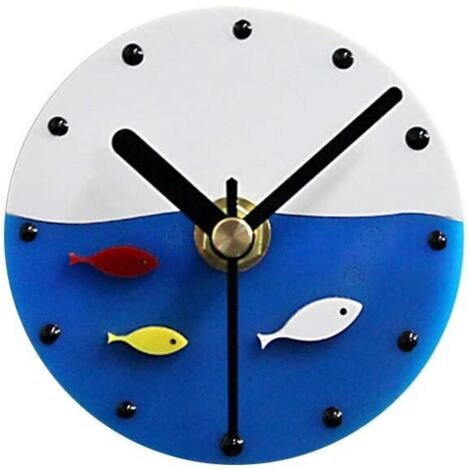 Réfrigérateur magnétique style méditerranéen antique aimants de réfrigérateur étiquette horloge murale message autocollants (1/5)