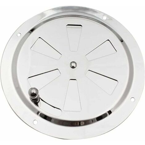 GABRIELLE Grille D'aération Ronde En Acier Inoxydable 125mm Entrée Et Sortie D'aération Réglable Pour Grille D'aération De Sèche-Linge À Tambour - Argenté