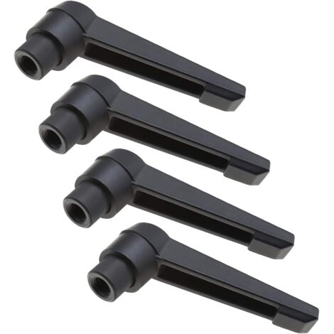 M10x80mm The Lord of the Tools 4pcs Poignée de Levier de Serrage Boutons Métalliques Réglables Filetés Femelles (1/5)