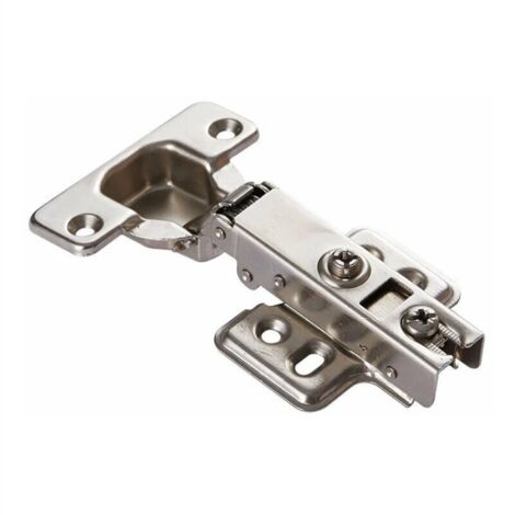 Soft Fermer Porte armoire Charnières 8 pcs 110 degrés Acier Cuisine Armoire Armoire Armoire Charnière de la porte Slow Shut Clip-On Slight Plaque 35mm pour armoire de cuisine Armoire Armoire Porte-arm (1/5)