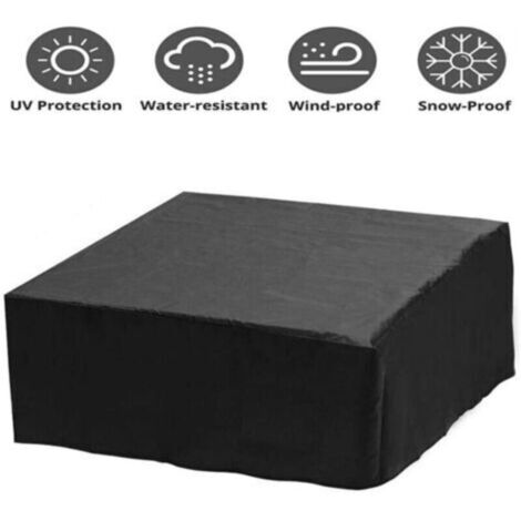 Gabrielle – Housse de protection pour spa 240x240x85cm – Tissu Oxford imperméable – Anti-UV et anti-poussière – Cordon élastique ajustable
