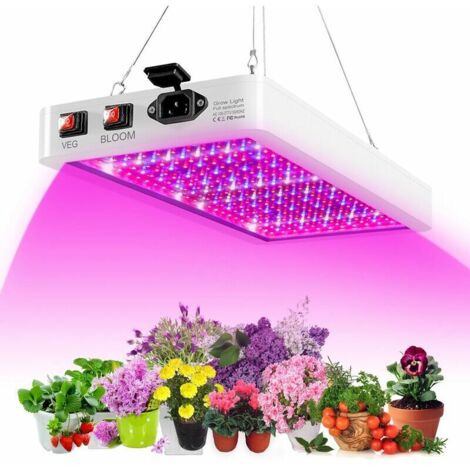 Gabrielle – Lampe de croissance LED 400W – 312 LED spectre complet – Double interrupteur – Étanche IP65 – Pour semis et fleurs d'intérieur