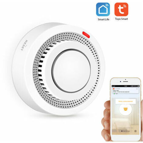 Wifi Detecteur De Fumee Smart Sensor Alarme Incendie Systeme De Securite Sans Fil Intelligent La Vie Tuya App Smart Control Accueil Pour La Maison Cuisine / Magasin / Hotel / Usine