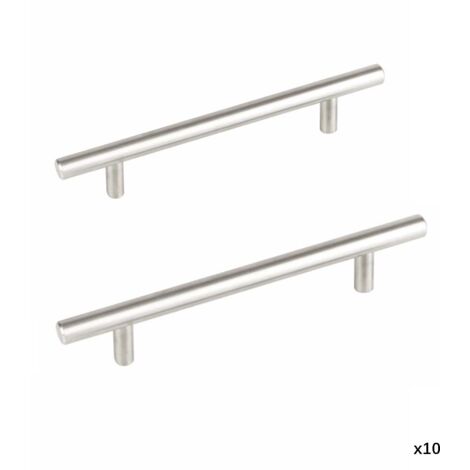 Ensemble complet de 10 pièces de poignées de meubles de cuisine entraxe 128 mm poignées de meubles de cuisine en acier inoxydable poignées d\'armoire poignées de porte de cuisine poignées de meubles d