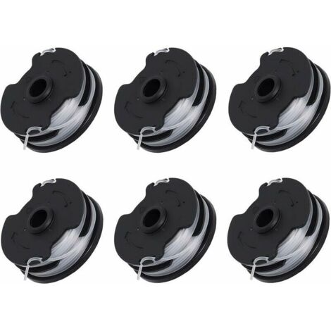 Lot de 6 bobines de rechange pour débroussailleuse sans fil – Fil de 1,65mm, longueur 8,3m – Matériau ABS écologique – Compatible Parkside PRTA 20-Li C3 - IAN351753