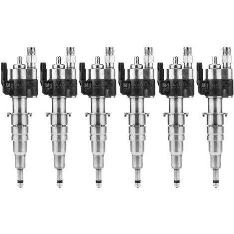 GARRYFIZH Injecteur de carburant 6 pièces pour BMW 135i 335i 535i 650i 740i 750i X6 13537585261-09