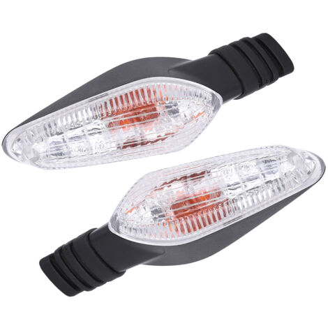 Jeffergarden Paire de clignotants pour Ducati Streetfighter 848 1099 Multistrada 1200 lentille transparente