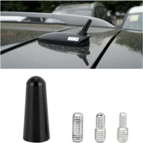 Antenne De Voiture Courte, Antenne Radio Voiture Courte Universel Amplifiée Autoradio, Stéréo Antenne De Toit à Tige Courte 3cm pour Voiture, pour avec Toutes Les Voitures Véhicule Auto (1/4)