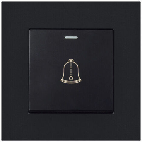 XVX – Bouton de sonnette extérieur étanche 220-250V – Panneau en verre trempé – Installation facile – 3,38 pouces de diamètre