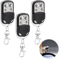 3 PCS Telecommande Universelle Portail, 433,92 Mhz Télécommande de portail Moderne Universelle Télécommandes Universelles pour Porte de Garage, Télécommande pour Porte de Garage