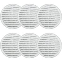 Lot de 6 tampons de rechange pour balai à vapeur Shark S7000AMZ S7001 S7000 Series, balai à vapeur rotatif tout-en-un à vapeur et à récurer, balai lavable pour sols durs