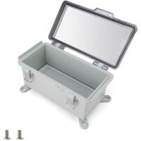 Ccykxa – Boîtier de protection étanche IP66 pour prise électrique – Couvercle ABS résistant aux chocs – Installation murale avec accessoires fournis – 210 x 110 x 90 mm