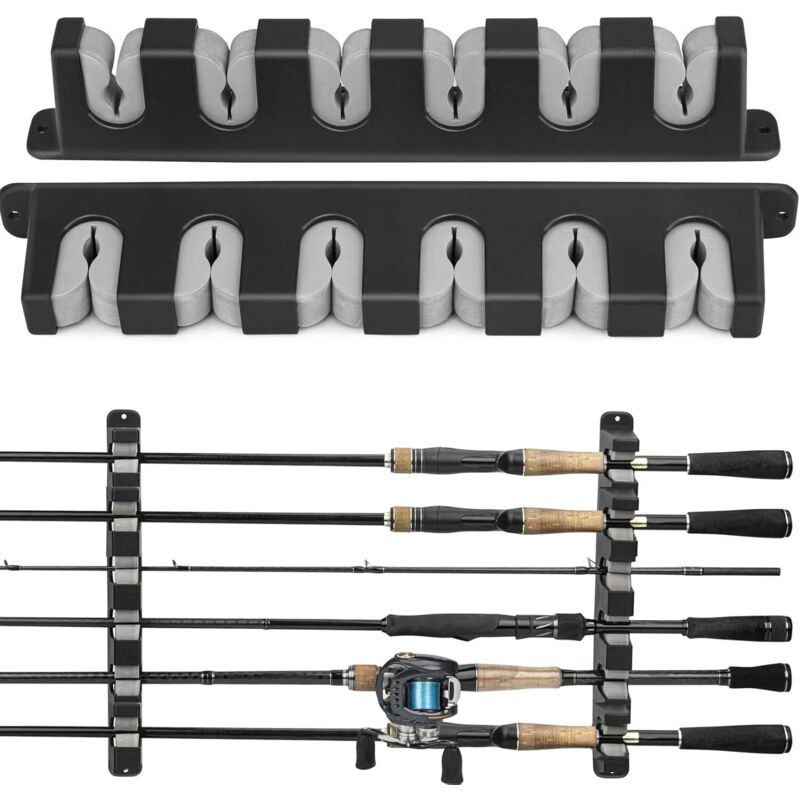 Support de pêche à la carpe en aluminium, avec vis, sur plateforme, bâtons de banque, support de canne 18 Support de pêche à la carpe en aluminium, avec vis, sur plateforme, bâtons de banque, support de canne 18