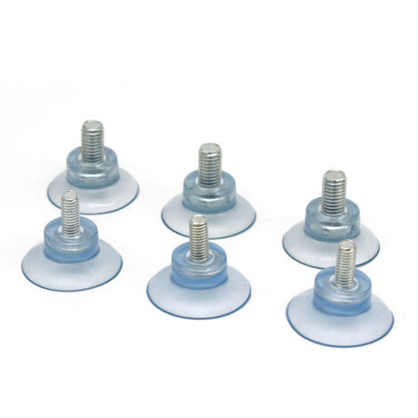 8 ventouses à vis M8, bouchons à écrou de 8 cm, ventouses à écrou tubulaires, écrous avec ventouses, patins pour pieds de meubles, puissance d'aspiration. (1/4)