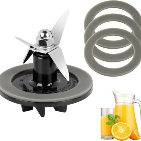 Jeu de six lames de rechange pliables en acier inoxydable NINJA : Lame de broyage et de mélange haute efficacité pour extracteurs de jus, compatible avec la plupart des modèles (1/4)