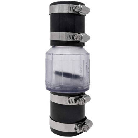 Clapet anti-retour silencieux pour eaux usées, clapet anti-retour de 5 cm (2 pouces), déflecteur à ressort, clapet anti-retour de 3,8 cm (1,5 pouce) CV-150 (clapet anti-retour de 5 cm [2 pouces])