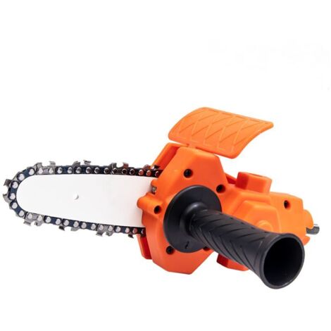 Scie à Chaîne Électrique Portable avec Perceuse d'Angle - Scie Multifonction pour Forêt et Travaux de Bricolage - Sans Réglage Nécessaire (1/4)