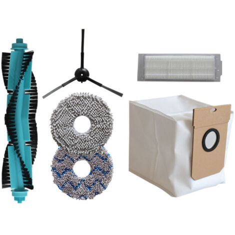Compatible avec les accessoires de balayeuse Conga 13090/11090 : brosse rotative, brosse latérale, filtre, balai, sac à poussière et sac de collecte de poussière. (1/4)