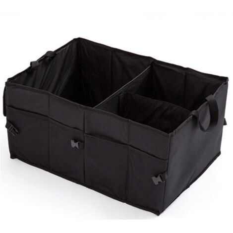 Sac organisateur de coffre de voiture, sac de rangement pour coffre de voiture, sac organisateur de coffre de voiture pliable (56 x 40 x 26 cm) (1/4)