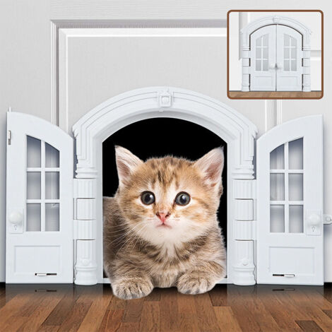 Porte pour Chat et Chien - Porte de Caisse sans Charnière - Accessoire pour Animal de Compagnie (1/4)