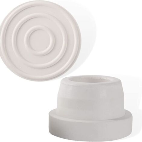 Kit de 2 Bouchons Amortisseurs en Caoutchouc pour Escalier de Piscine Enterrée - Protection pour Pieds d'Échelle - Compatible Tubes de 1,9 pouces / 48 mm