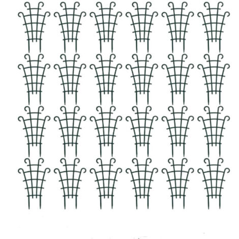 Support en plastique pour treillis grimpant pour pothos, rosiers et autres plantes grimpantes de balcon outils de jardinage (24 pièces) (1/4)
