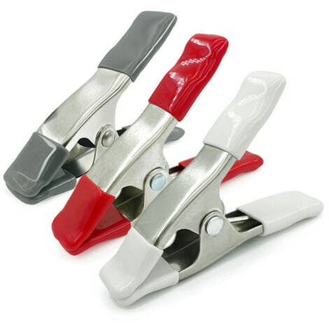 Clips blancs en forme de A de 4 pouces pour jardins, serres, films plastiques, filets d'ombrage, horticulture et robes de mariée (paquet de 3) (1/4)
