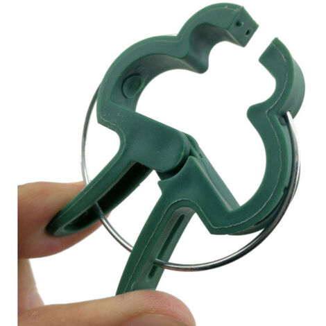 Clips de fixation pour plantes et jardin (lot de 20) - Clips de fixation en plastique vert pour tomates et fleurs - Disponibles sur Amazon (1/4)