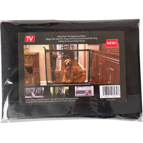 Barrière de Sécurité pour Chien et Enfant - Clôture Amovible sans Perçage pour Chat et Chien - Petite Taille 110 x 78 cm