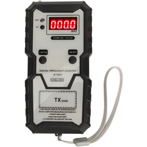 SUNXURY Testeur de fréquence infrarouge pour clés à distance, 100M HZ à 1G HZ, affichage numérique de haute précision, testeur de fréquence porte-clés (1/5)
