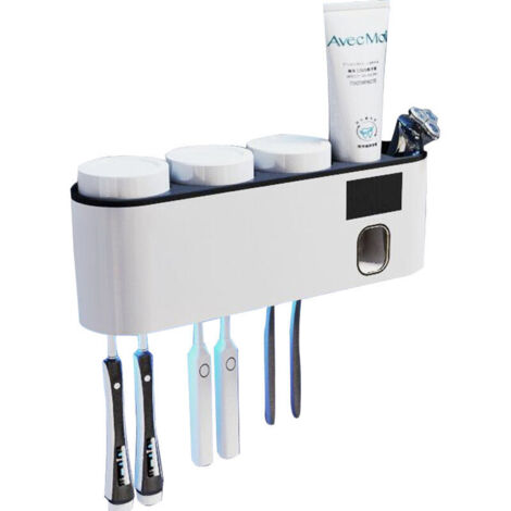 Porte-gobelet de brosse de désinfectant électrique de stérilisateur UV fixé au mur (1/2)