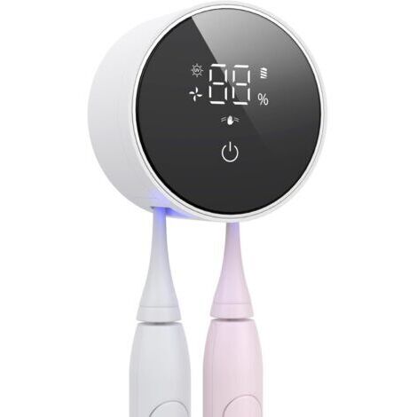 Porte-Brosse à Dents Désinfectante UV, Support Brosse a Dent Electrique avec Séchage et Détection Infrarouge, Range Brosse a Dent Facile à Nettoyer pour Organisateur Salle de Bain (1/5)