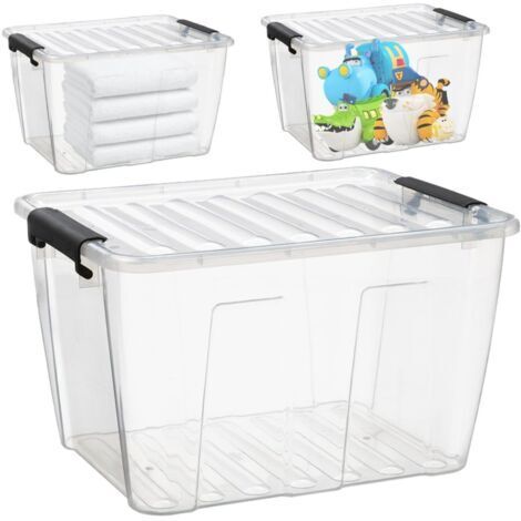 Boîte de rangement universelle Home Box de 15 litres avec couvercle (1/5)