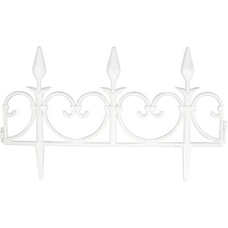Lot de 8 bordures modulables en polypropylène 51 cm – Longueur totale 4,08 m – Résistantes aux intempéries – Pour délimiter massifs et allées (1/5)