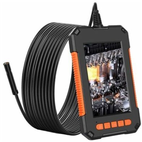 Caméra d'inspection 1080P HD – Écran LCD 4,3 pouces – Câble semi-rigide 5m – 8 lumières LED étanches pour inspection précise (1/5)
