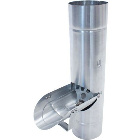 Clapet de tuyau d'eau de pluie 80mm – Tamis anti-feuilles en zinc-titane – Installation facile – Protection contre débris et salissures (1/5)