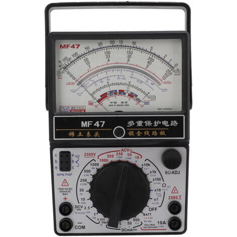 Multimètre de Type pointeur magnétique interne MF47, multimètre analogique de haute précision, voltmètre pour l'industrie (1/5)