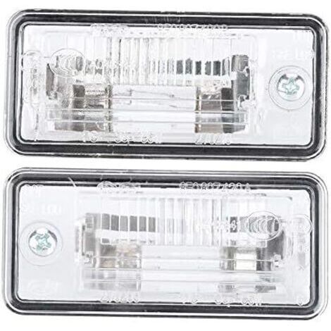 Éclairage pour plaque d'immatriculation, 1 paire Feux 8E0807430A 8E0807430B feu de plaque d'immatriculation adapté pour A3 A4 A5 A6 C6 A8 D3 Q7 RS4 (1/5)
